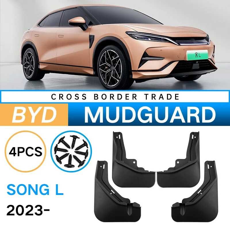 Mud 5 7 Flaps Splash Guards Mudflaps Para Sa BYD Song L 2023 Front Rear ...