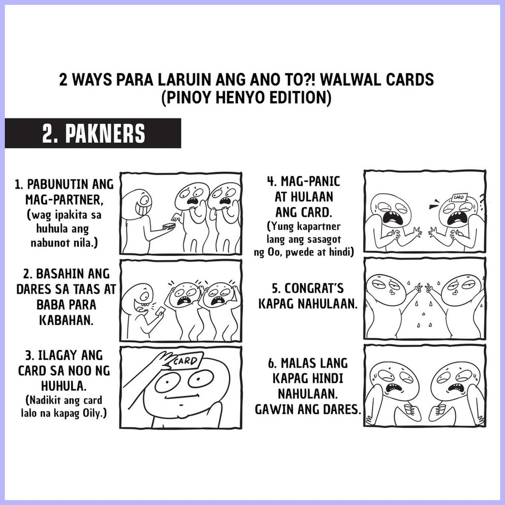 ♞Walwal Cards- ANO TO?!! (Pinoy Henyo Edition) | Shopee Philippines
