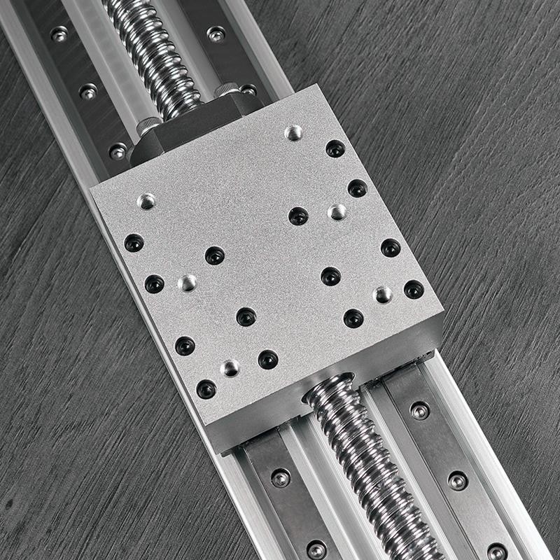 PKH80 double track ball screw sliding table guide rail linear module ...