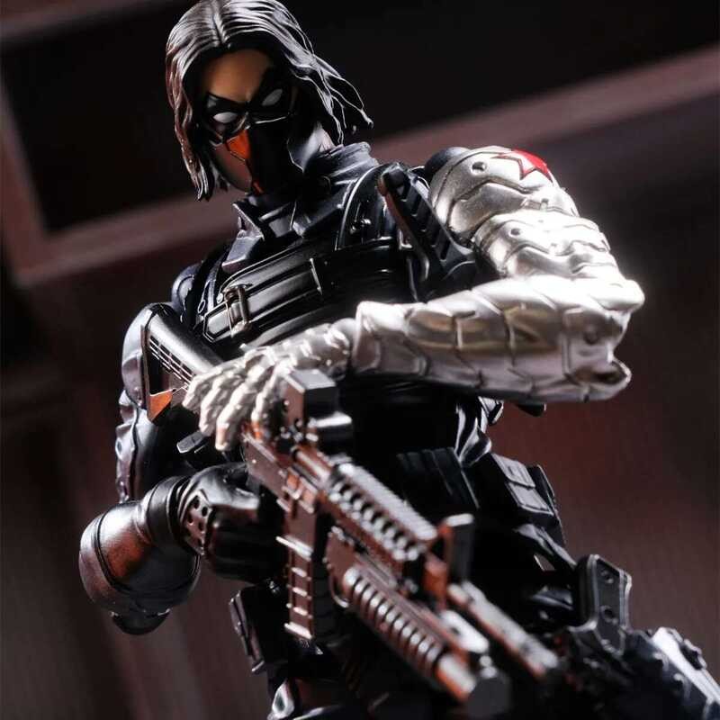 Kaiyodo Winter Soldier Revoltech Action Figure 6 Inch 1/12 Scale ...