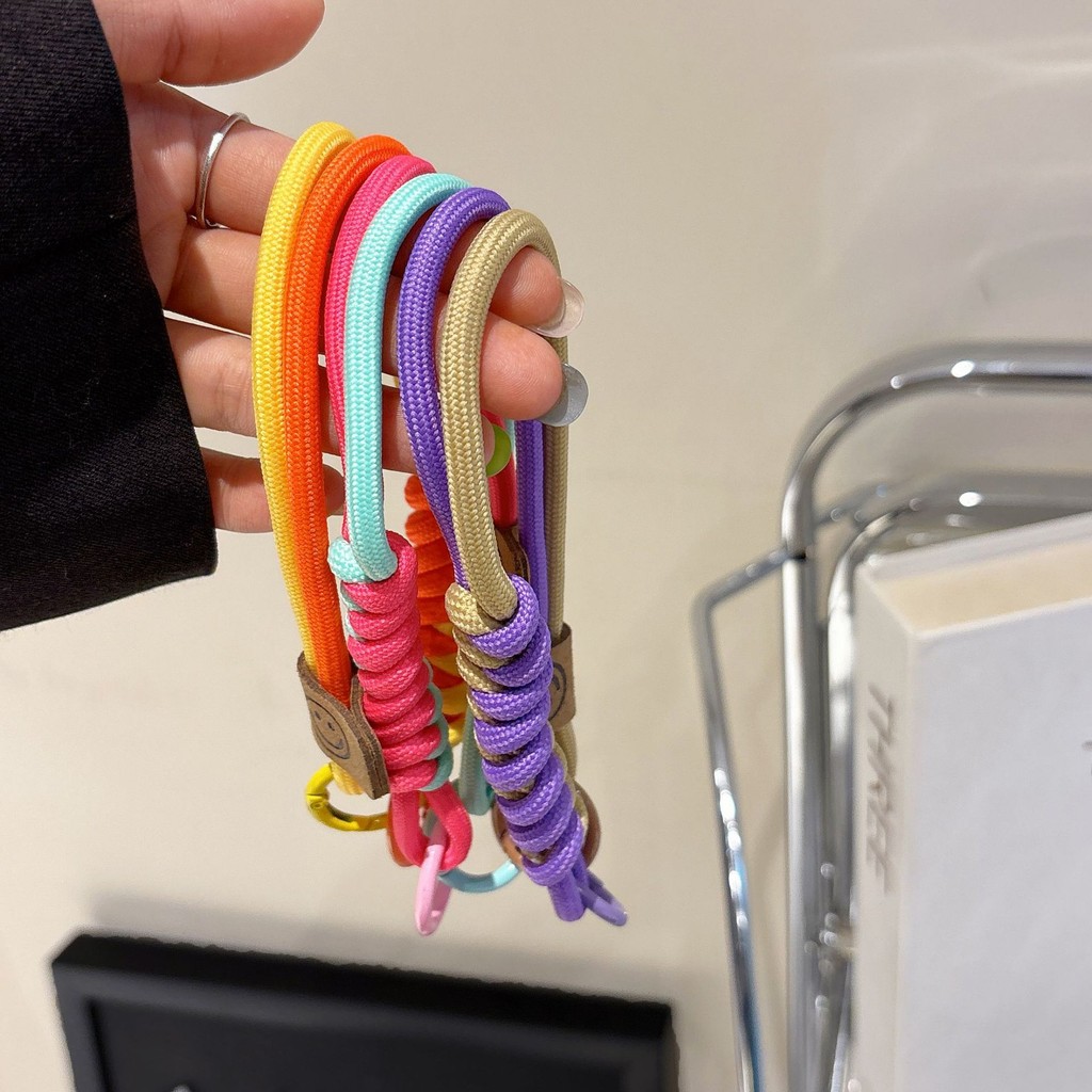 【INS HOT】1pc Phone Case Braided Hanging Rope Lanyard Wristband Phone ...
