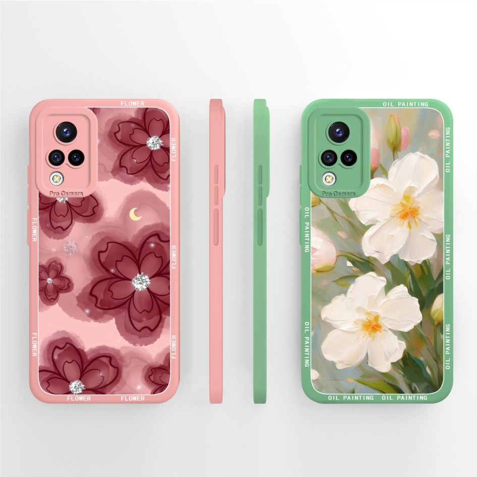 Phone Case For Vivo S9 Cases Elegant And Delicate Cat Soft Liquid ...
