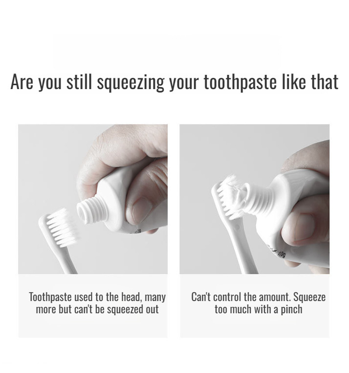 Nopunch suction cup toothpaste squeezer to prevent waste bathroom wall ...