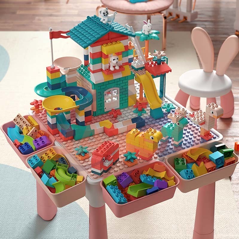 Bayoo DIY Building Blocks Study Table for Kids Big Particle Children's ...