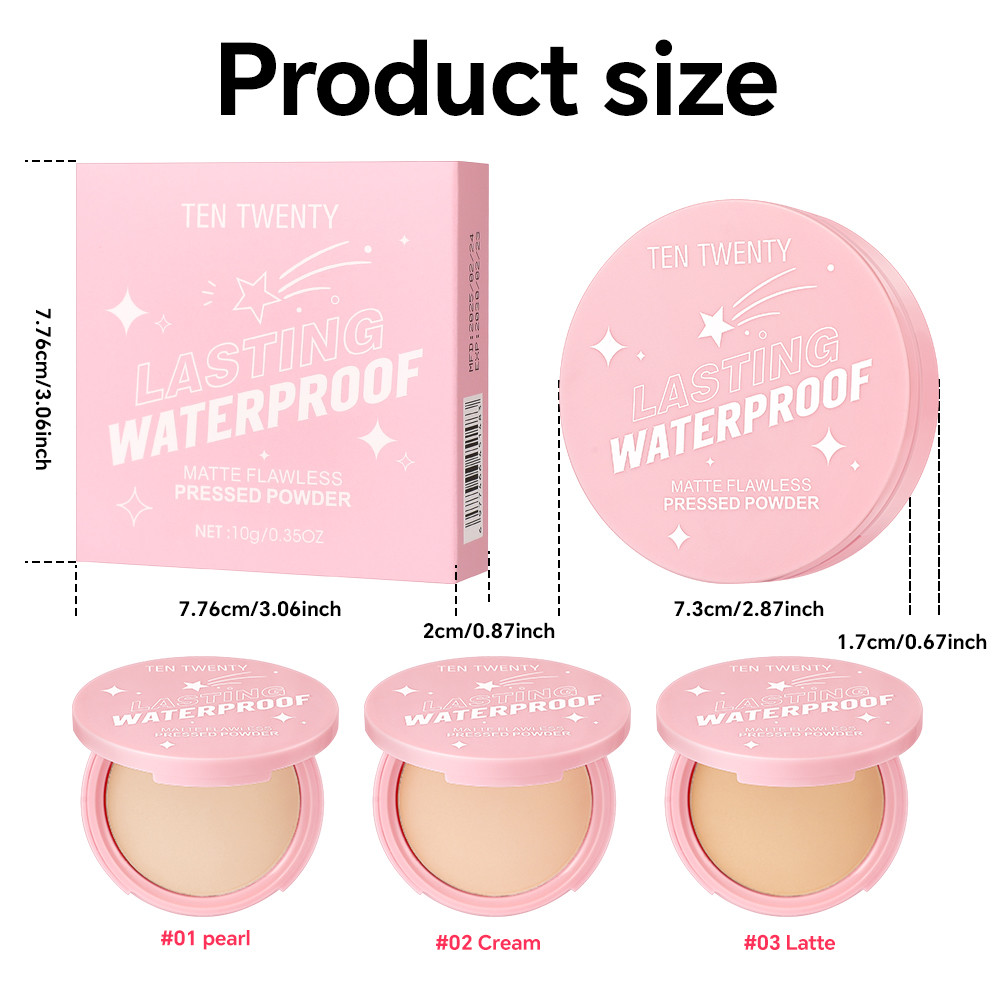 TEN TWENTY Oil Control Matte Face Powder Lasting Flawless Setting ...