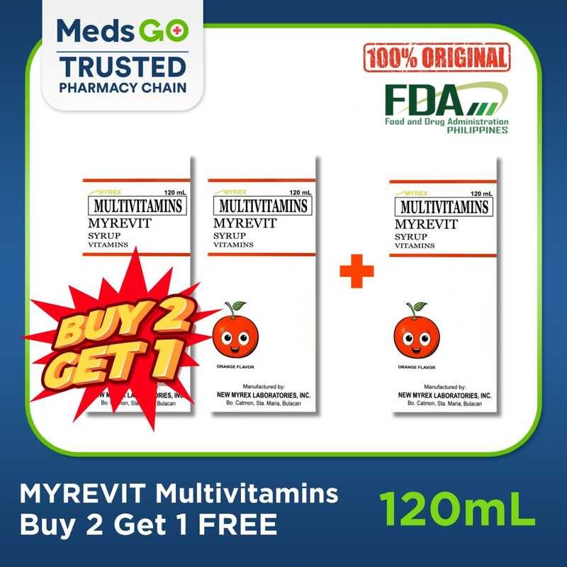 MYREVIT Multivitamins Syrup - BUY 2 GET 1 Eaa 88F | Shopee Philippines