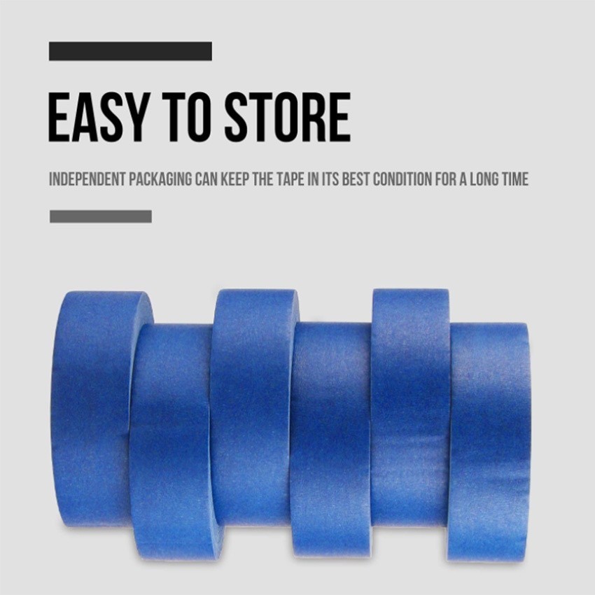 Blue masking tape practical DIY traceless paper paint masking tape ...