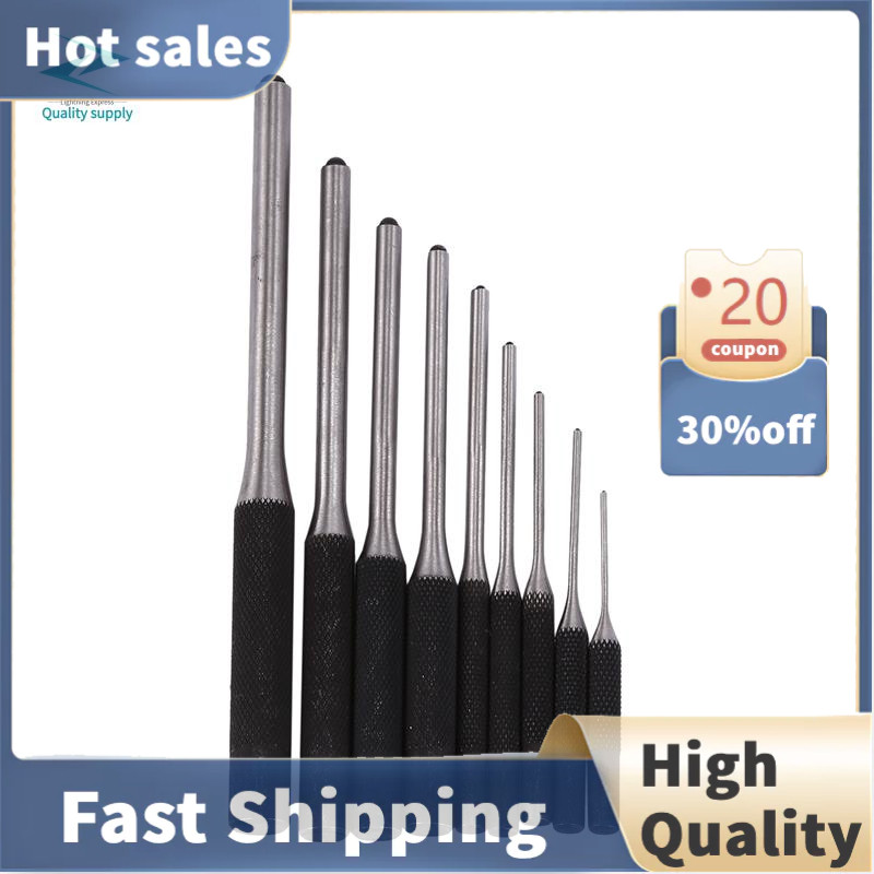 9-Piece Set-Up Punch Round Punch Pieces Roll Pin Punch Set Tool Bolt ...