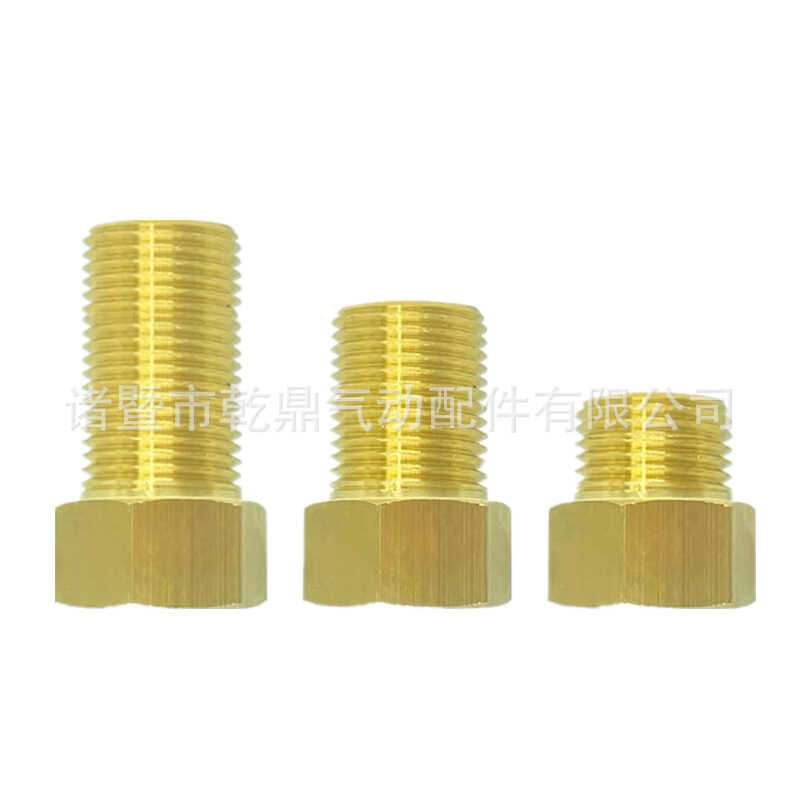 1/2NPS internal and external thread conversion joint brass hexagonal ...