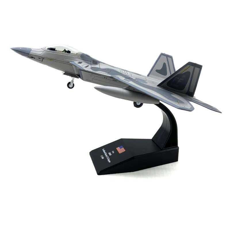 JASON TUTU 1/100 Scale Diecast Alloy Model Fighter F-22 US Air Force ...
