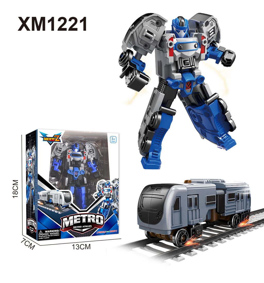 Tobot transformation child robot tank airplane train model mecha toy ...