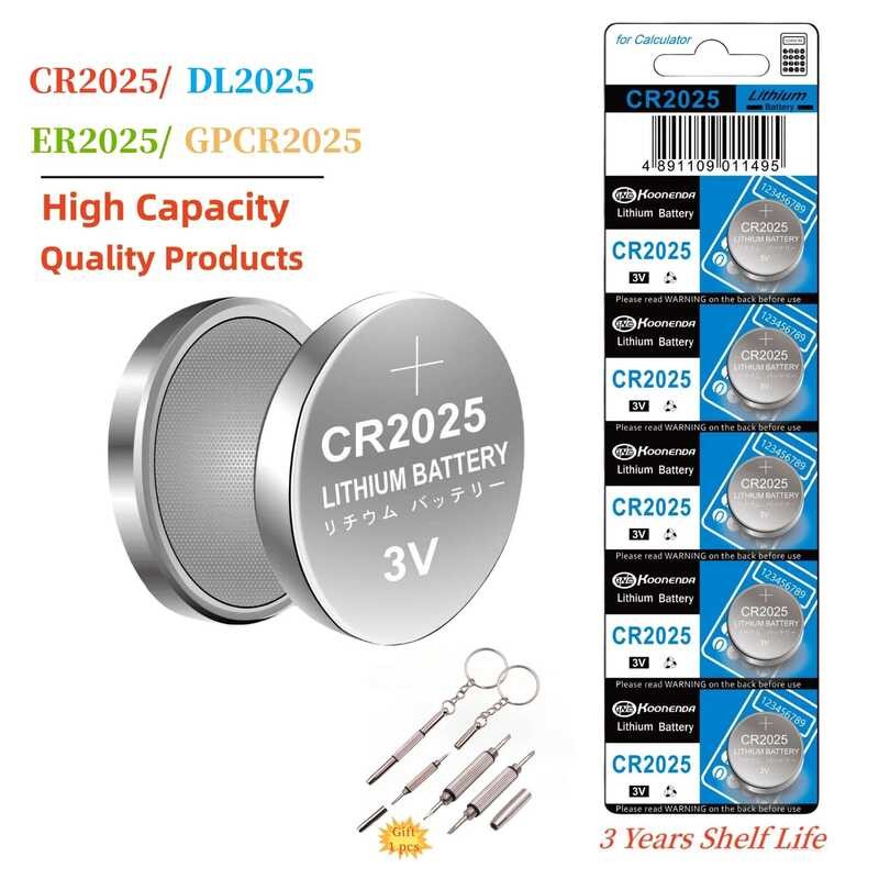 90 2 2-40Pcs Cr2025 Button Coin Cells Batteries CR 2025 Dl2025 Br2025 ...
