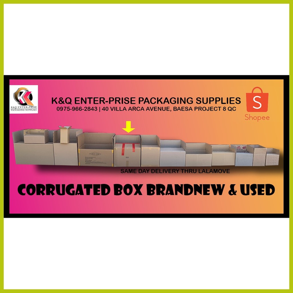 ⛅ ┗ ♈ Used Corrugated Balikbayan box, 23