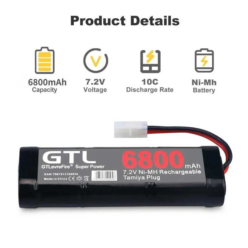 Bagong Vbattery Mah Sc Nimh Batteries Pack For Rc Car Truck By