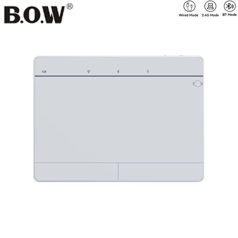 BOW Tri-Modes Wireless Touchpad for Windows/iOS Portable Bluetooth ...