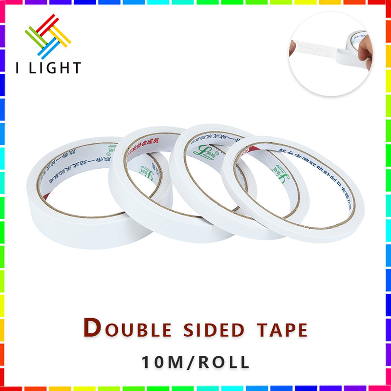 （Fast Delivery）10M Double Sided Tape 5/10/15/20mm Roll Sticky Tape Tear ...