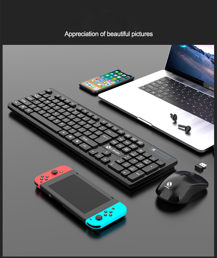 Zeus X LIMEIDE W100 104-key wireless keyboard and mouse set for ...
