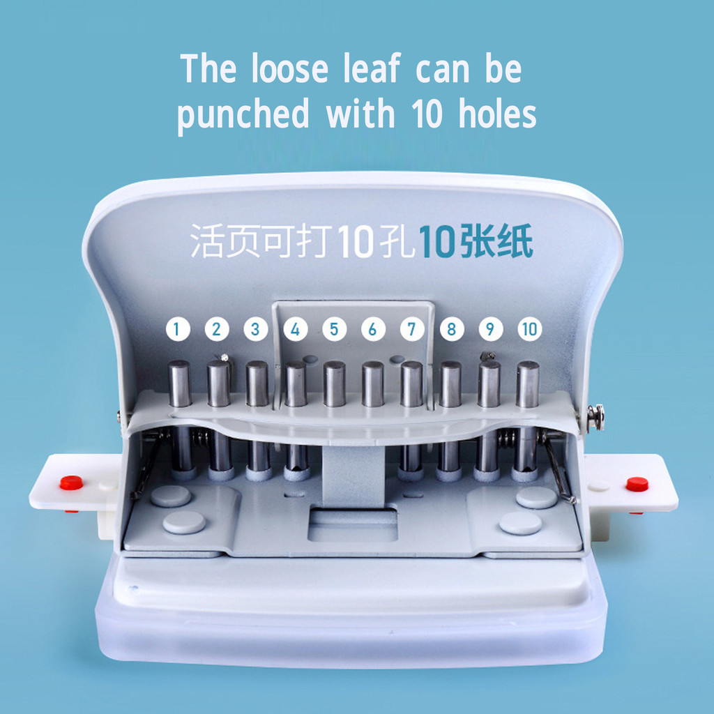 Spiral Binder hine Portable Coil Puncher Paper Binding Tool Light Blue ...