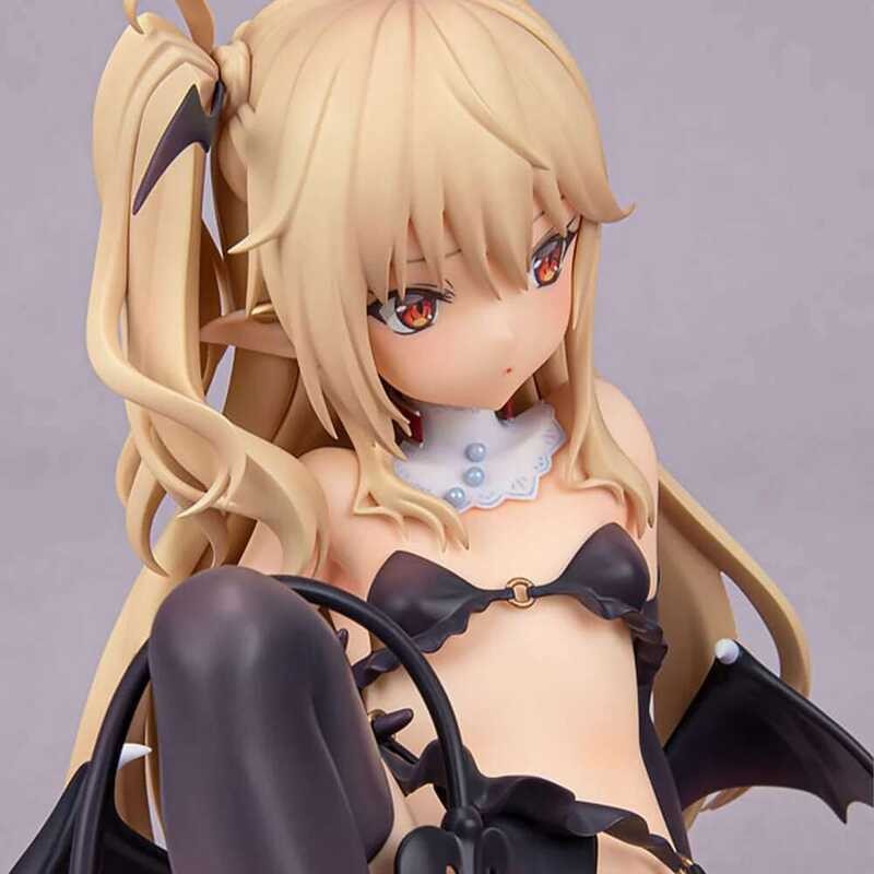 Figura SuccubusTiti Kedama 14 Cm - Statua Anime In PVC Da Collezione, Viso Cambiabile E Base Rotante