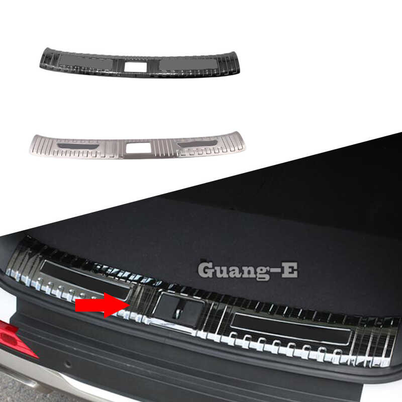 900 Inner Rear Back Bumper Trim Stainless Steel Scuff Sill Trunk Plate ...