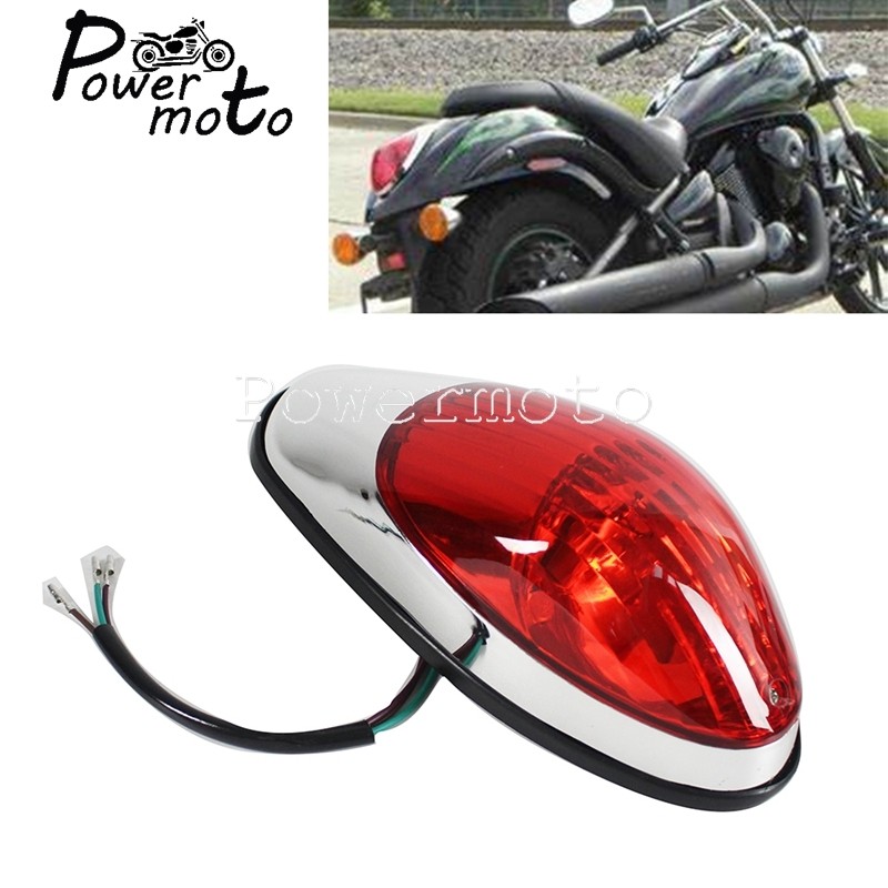 1 d X Motorcycle 12v Tail Light Rear Stop Lamp Cruiser Taillight For ...