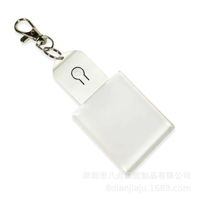 LED Sublimation Acrylic Light Keychain Heat Transfer Luminous Blank ...
