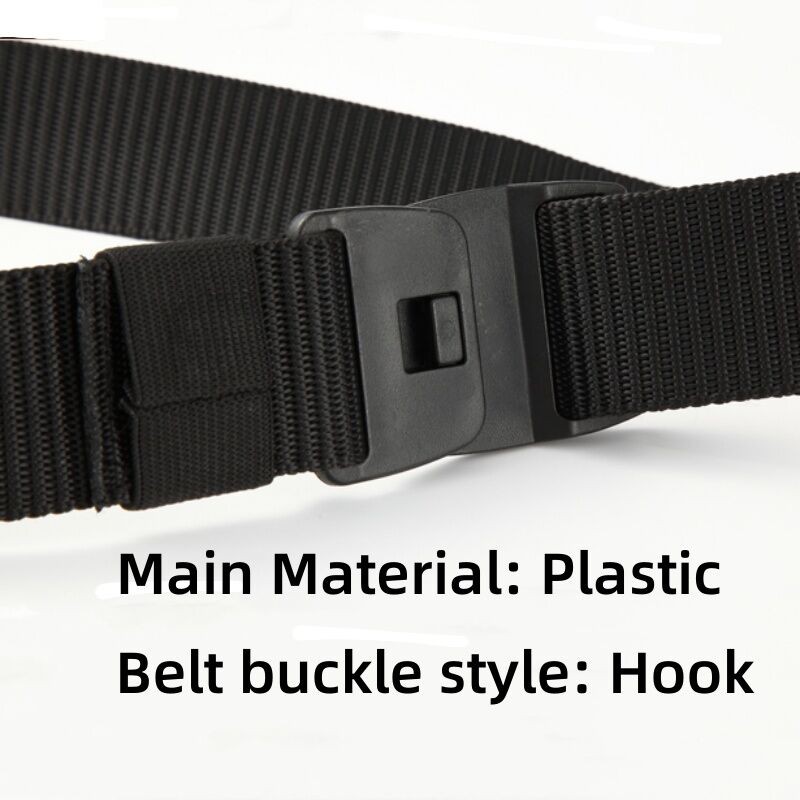 Men Belt Invisible Casual Web Belt Quick Release Flat Plastic Buckle ...