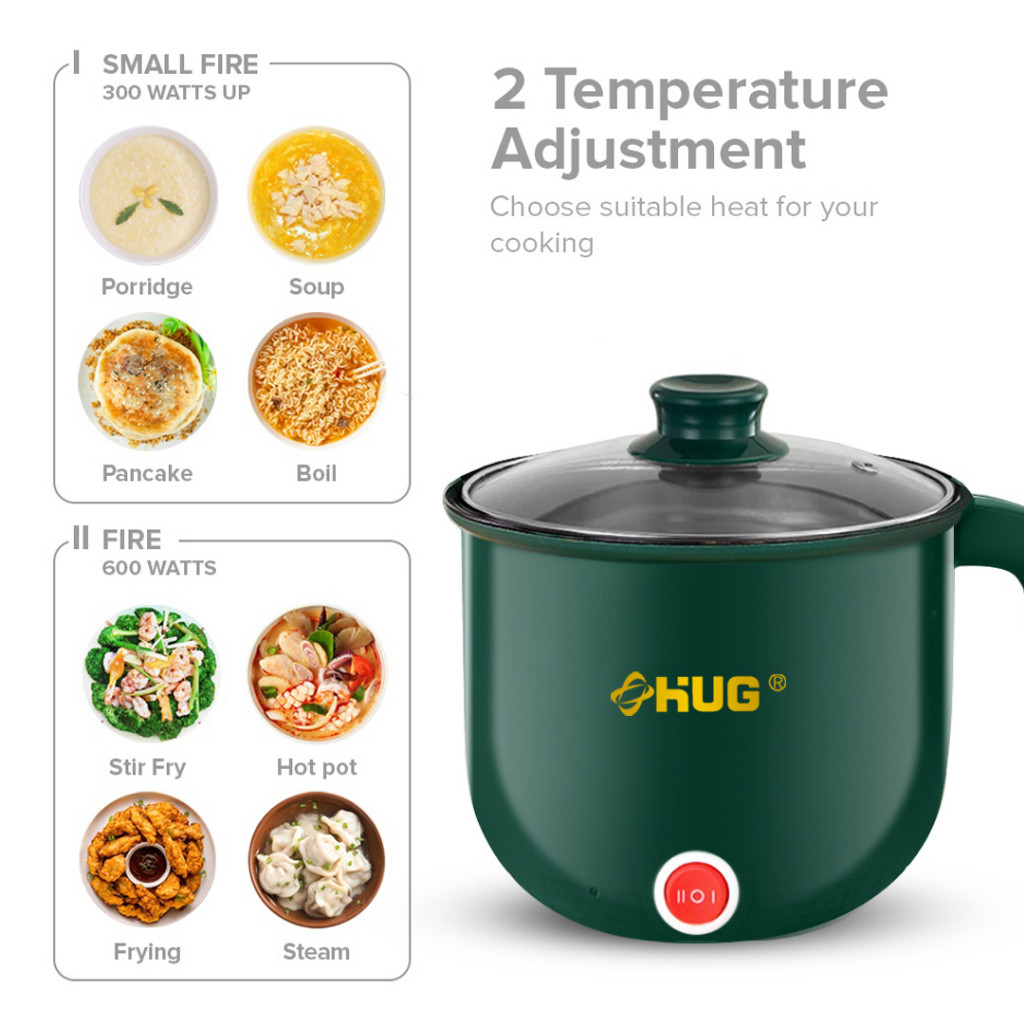 ♞Hug Mini Rice Cooker Multi-Function Cooker Non-Stick Inner Pot ...