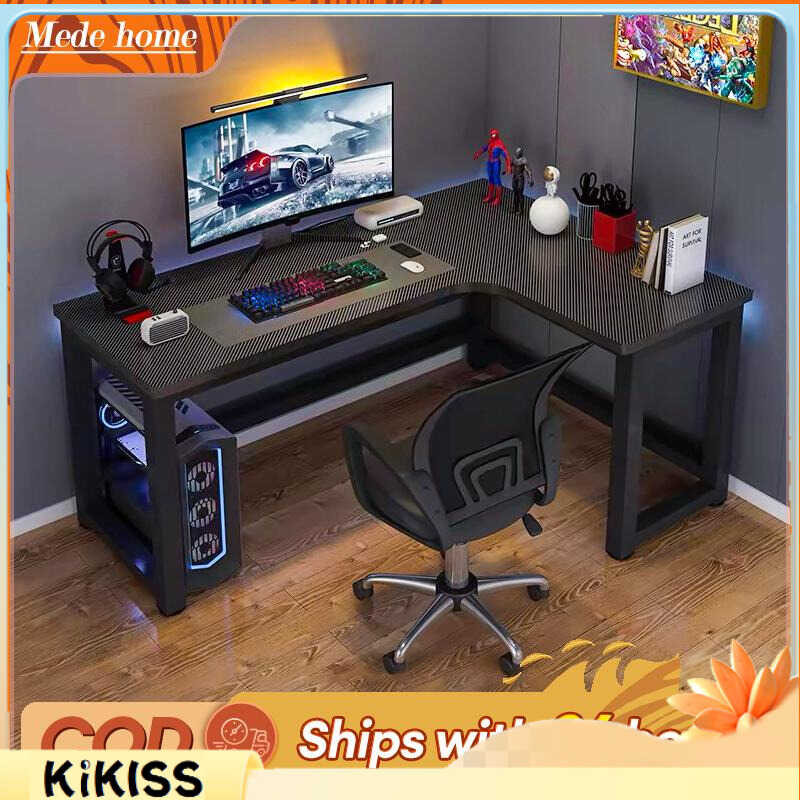 Komputer Corner Table Computer L-Shaped Work Study Writing Table Modern ...