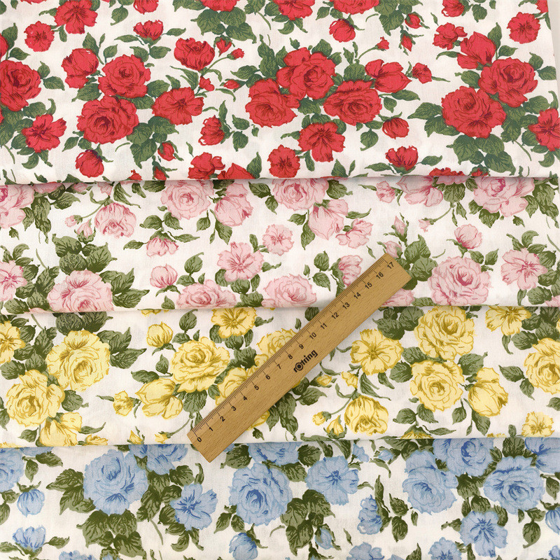 Kain Cotton Bidang 60'',Cotton Twill 60'',Popular Rose Blue Enchantress ...