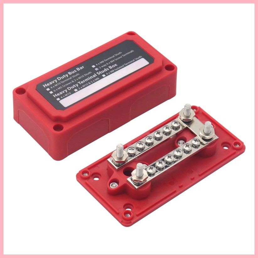 100A Bus Bar Heavy Duty Power Distribution Block Busbar Box Module with ...