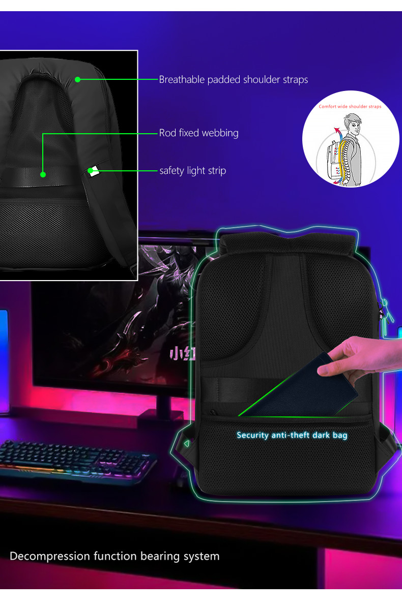 2024 BLUETH Version Portable LED Backpack Magic Smart Walking Billboard ...