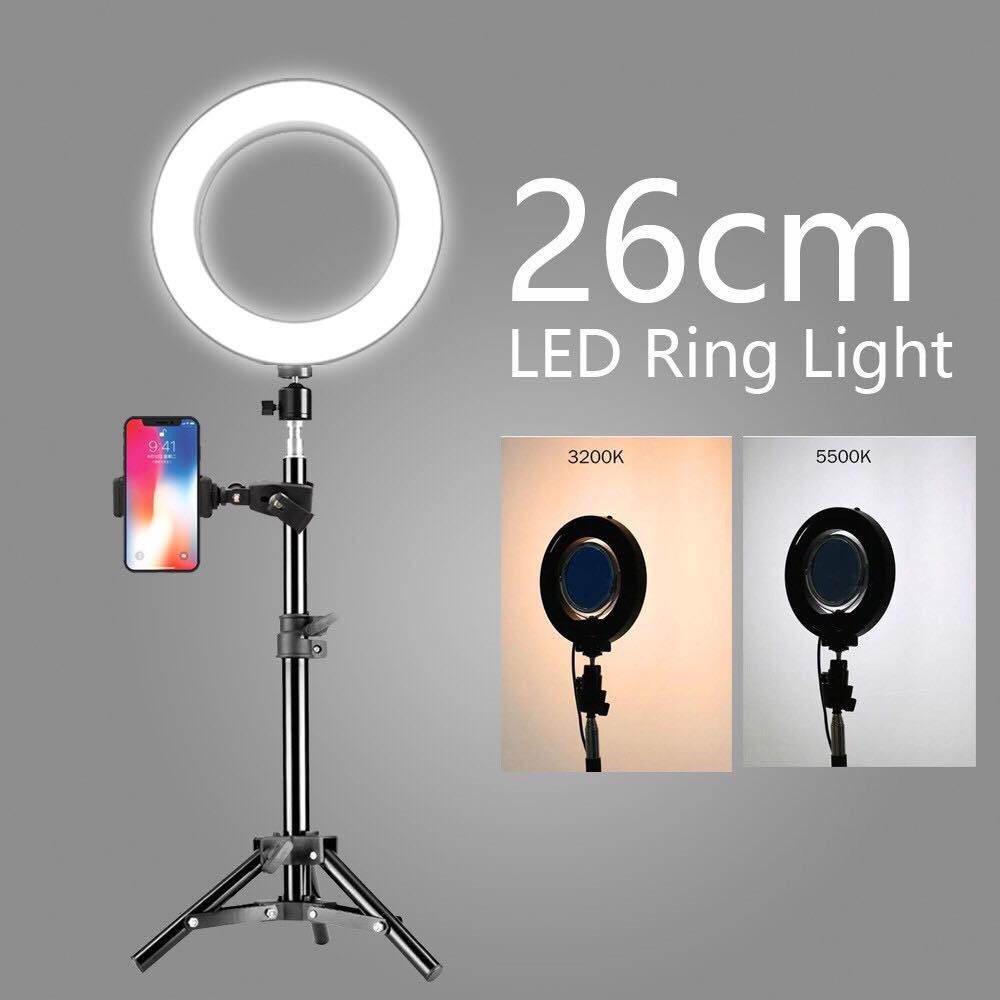 in stock Photography LED Selfie Ring Light 26cm Dimmable for Makeup ...