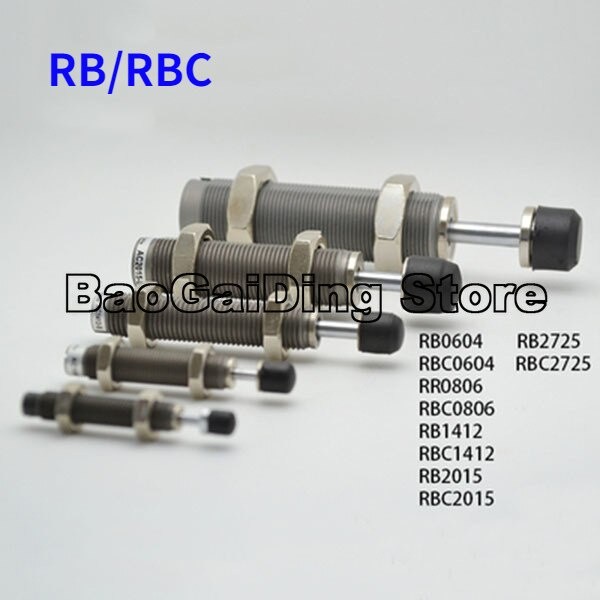 ♠ RBC Hydraulic Damper SMC Pneumatic Oil Pressure Shock Absorber Buffer ...