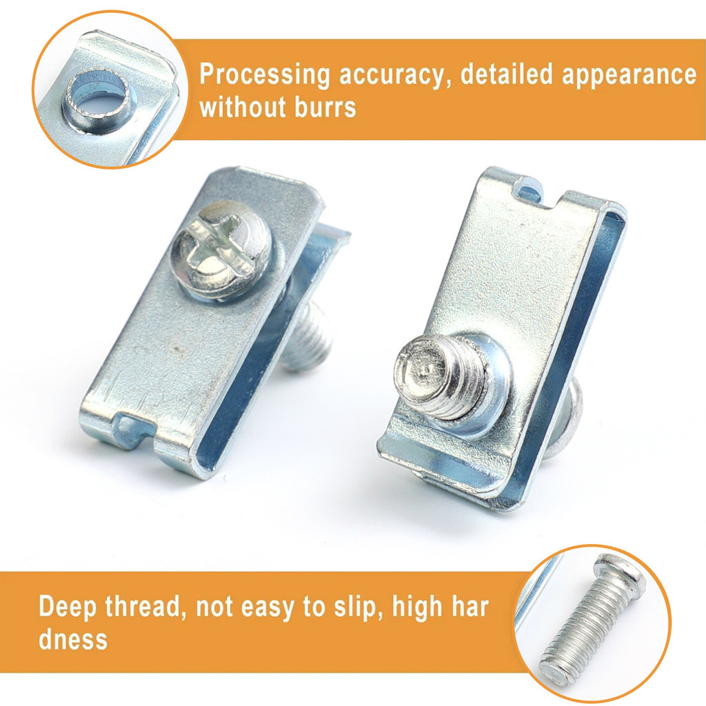 U-shaped M6 Bolts with Fixed Bases Universal Auto Front License Plate Rear Bumper Fixing Screws ...