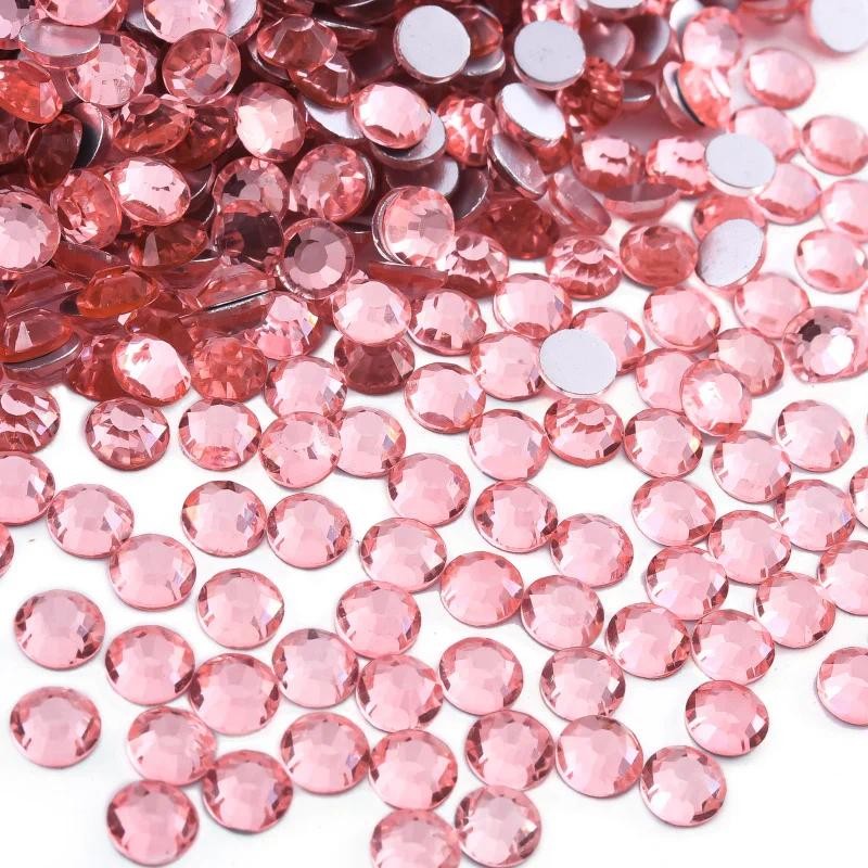 GemStone Peach Pink Non Hotfix Rhinestones Flatback Rhinetsone for ...