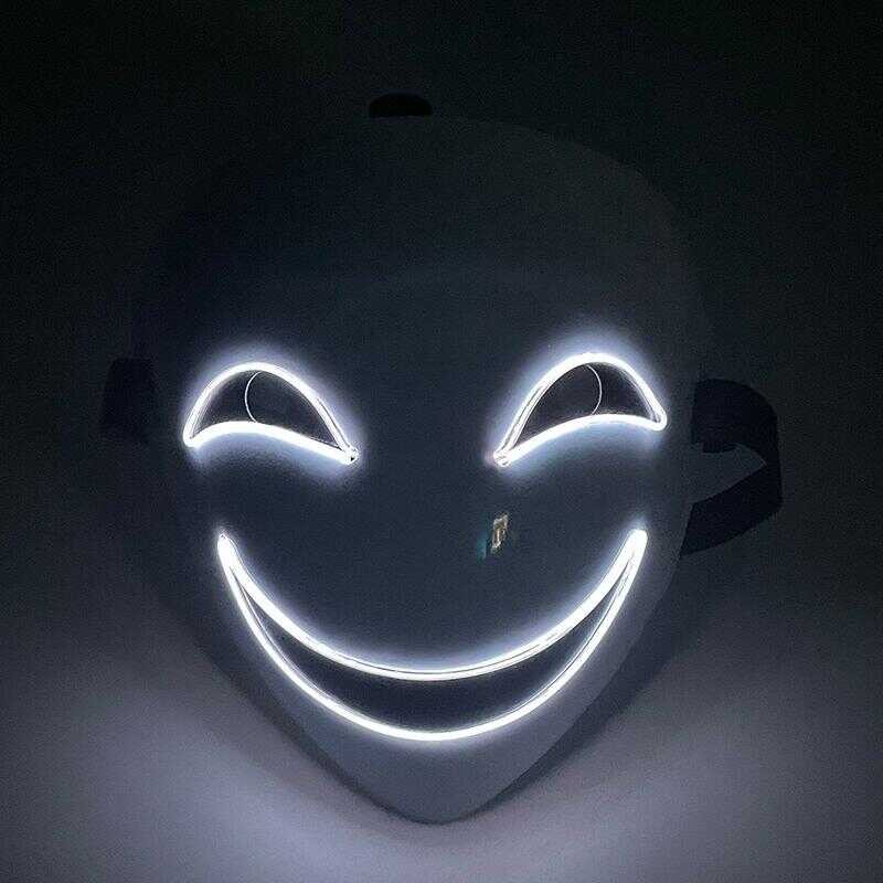 Shining black leech shadow Yin mask full face grimace clown plastic ...