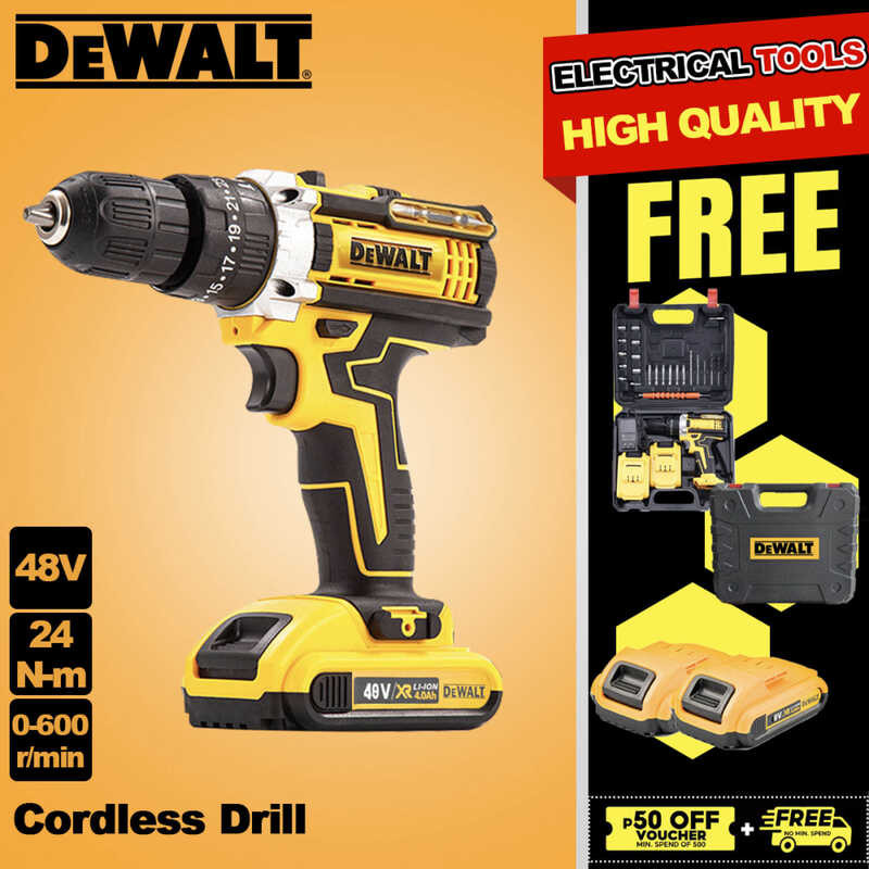 Drill 68V Cordless Impact Hammer Electric Battery Adjustable Speed