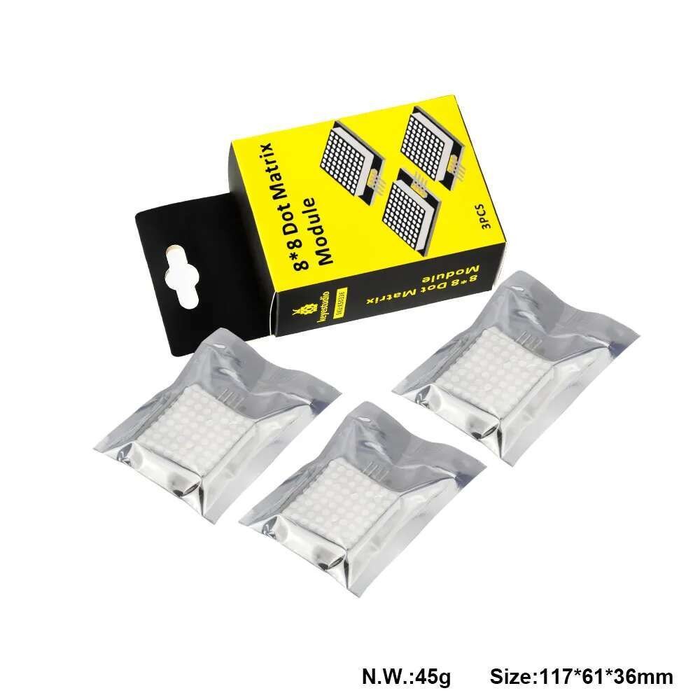Keystudy 3PCS Red color common hode I2C 8*8 LED dot Matrix module ...