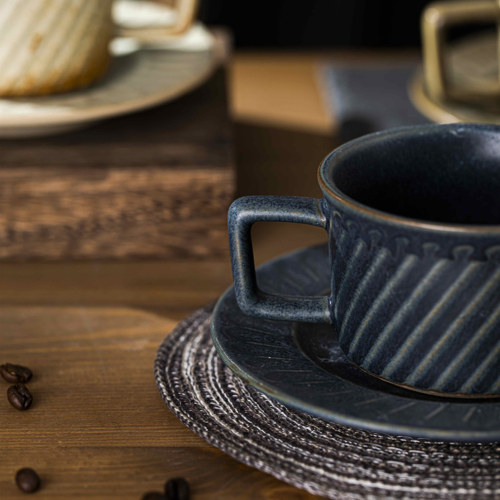 Keep Home 250ml Retro European Style Ceramic Tea Cup and Saucer ...