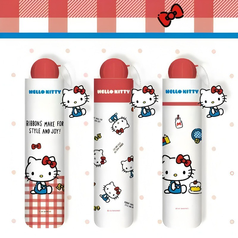 Sanrio Hello Kitty Umbrella Parasol Sunscreen And Uv Protection For ...