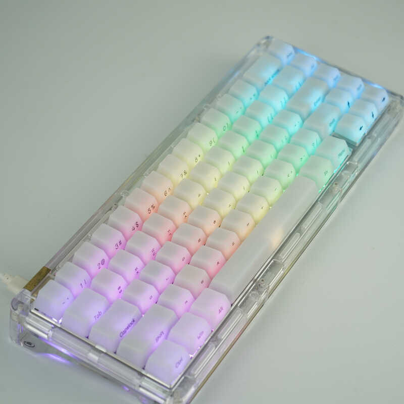 Idobao Semi-transparent Keycaps Frosted Korean Japanese Keycap Set Side ...