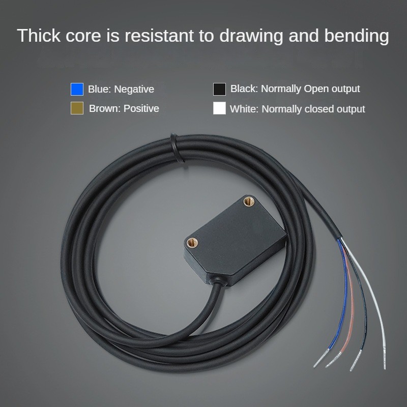 Square Optoelectronic Switch Diffuse Reflective Electric Eye Three-Wire ...