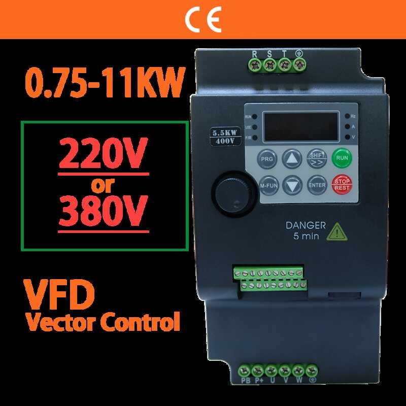 Or 220V 380V Economical VFD Variable Frequency Drive Converter Inverter ...