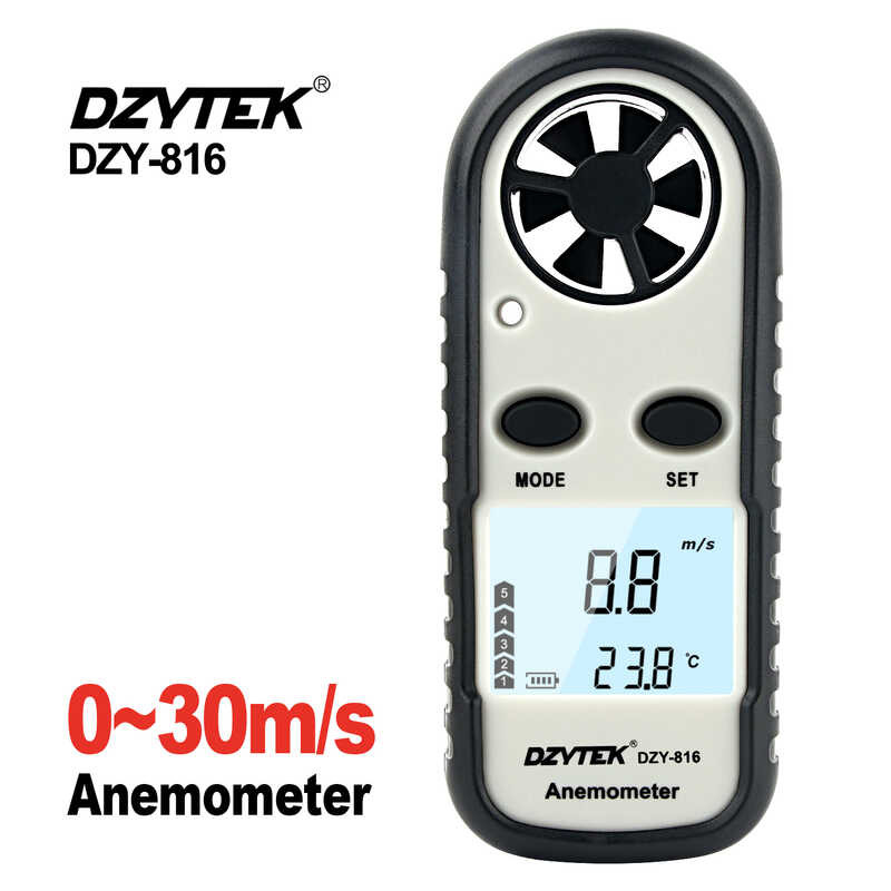 Kaufe KKMOON Hand-Anemometer, Tragbares Windgeschwindigkeitsmessgerät, CFM- Messgerät, Windmesser Mit LCD-Hintergrundbeleuchtung Für Zum Preis Ab 27