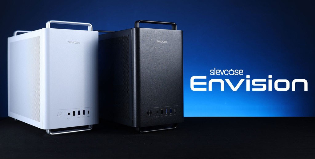SLEVCASE Envision SFF mATX Rugged Full Metal PC Casing with 3x 90mm ...