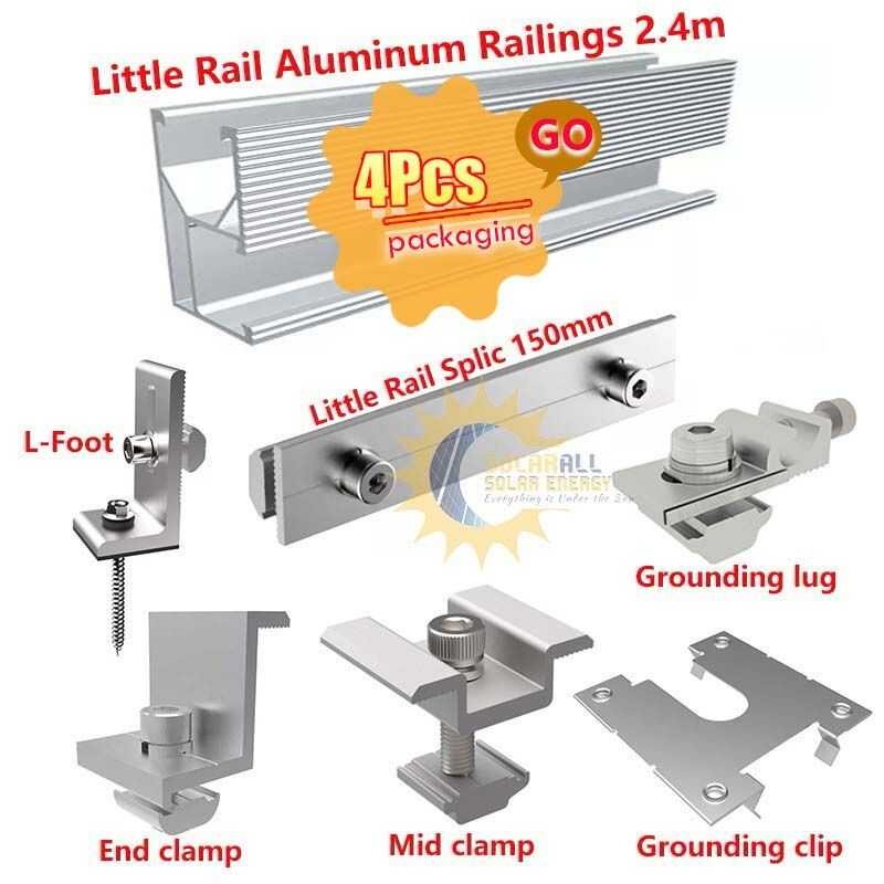 Solar COD Mounting Accessory For Panel L Foot Mid End Clamp Rail ...