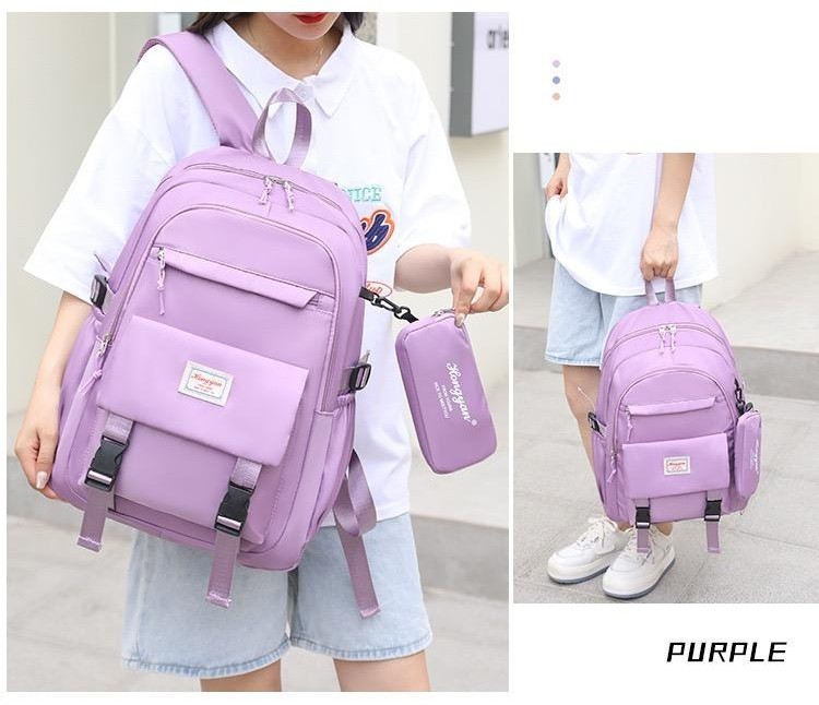 YOYO Fashion Waterproof 2 in 1 Large Capacity Women Backpack Multilayer ...