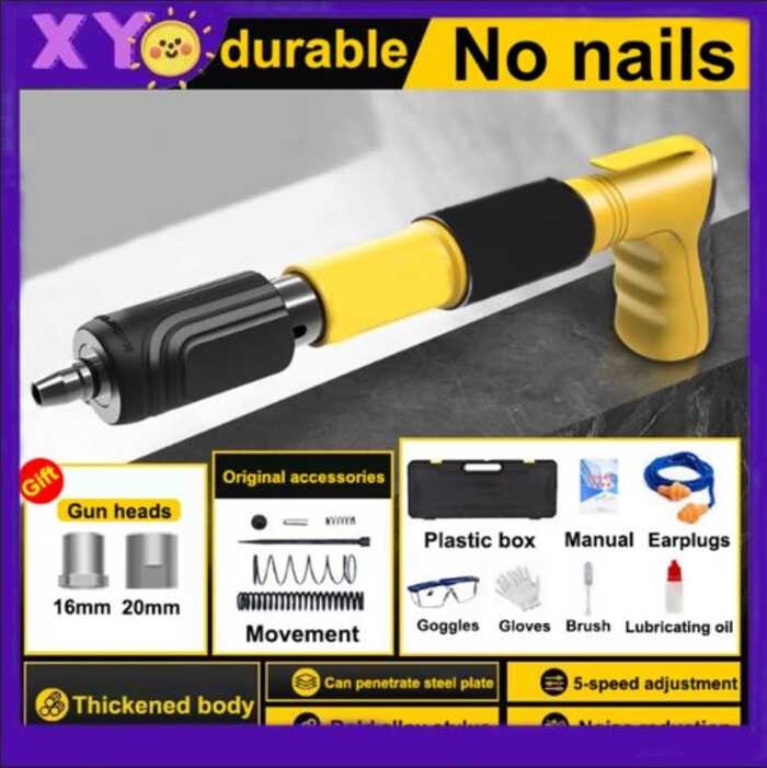 Nail Guns Manual Steel Nails Gun For Concrete Rivet Tool Steel Rivet ...