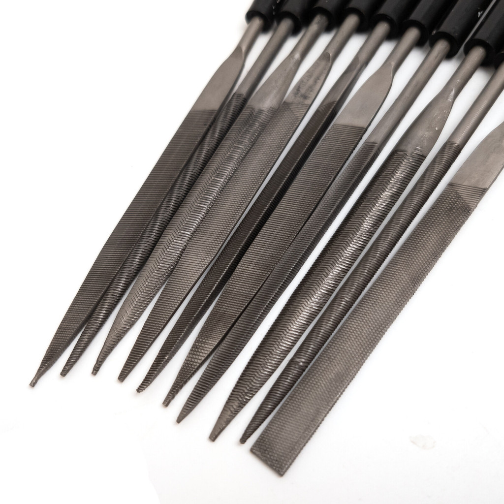 Luthier Needle File Set (10) Guitar Nut Slot Fret Dressing Files Tool ...